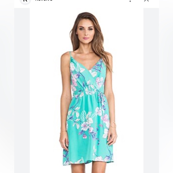 Yumi Kim Goddess Floral Faux Wrap dress XS - Picture 3 of 10